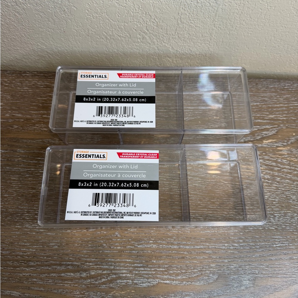 New viral dollar tree 3 slot container set of 2